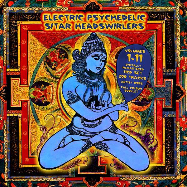 Cover Box Electric Psychedelic Sitar Headswirlers Volume 1-11 Cover Box Electric Psychedelic Sitar Headswirlers Volume 1-11