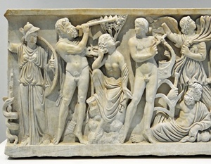 Apollo und Marsyas, Museum Louvre-Lens * Foto: Jean-Pierre Dalbéra, Wikipedia Apollo und Marsyas, Museum Louvre-Lens * Foto: Jean-Pierre Dalbéra, Wikipedia