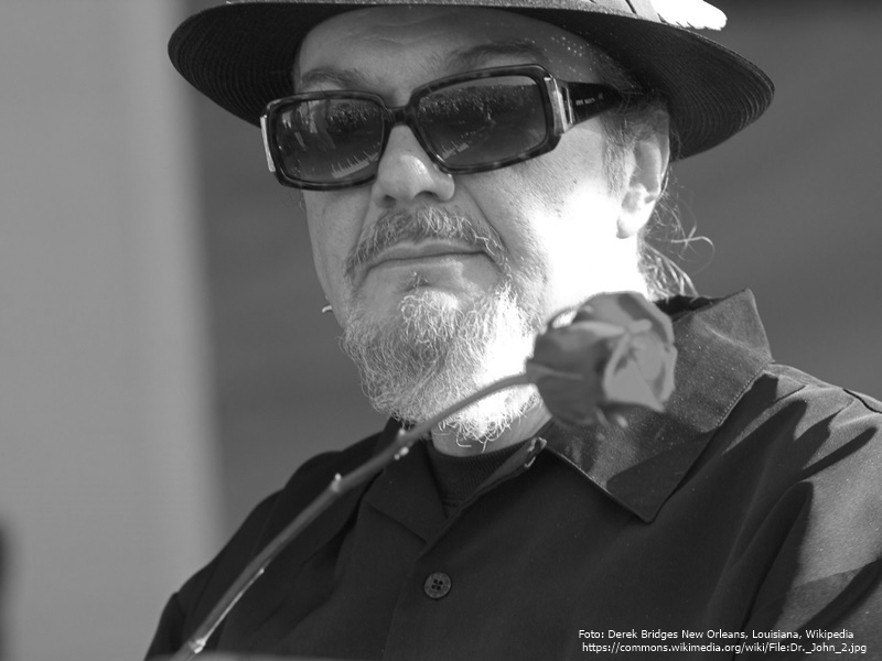 Dr. John * Foto: Derek Bridges New Orleans, Louisiana, Wikipedia,  https://commons.wikimedia.org/wiki/File:Dr._John_2.jpg