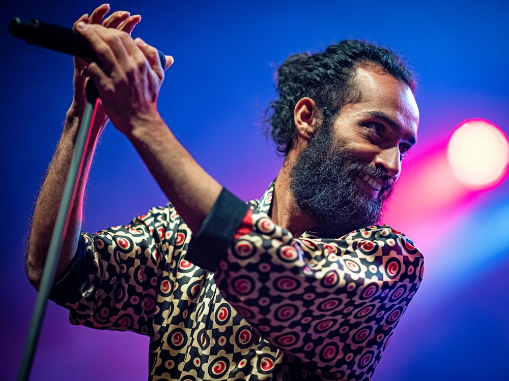 Reza Koolaghani von Damahi in Rudolstadt 2019 * Foto: Frank Szafinski