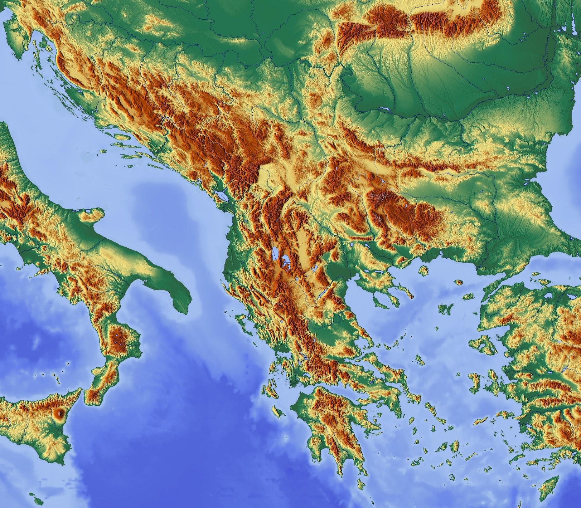 Karte Südeuropa, Ausschnitt Balkanhalbinsel * Grafik: Hans Braxmeier, Pixabay Karte Südeuropa, Ausschnitt Balkanhalbinsel * Grafik: Hans Braxmeier, Pixabay