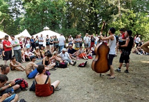 Spontankonzert im Heinepark